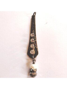 Silver Artisan Pendant Stamped Pray Vintage Spoon Handle Faith Inspiration